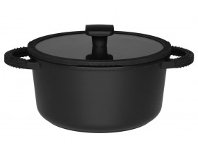 MAKU Индукционна тенджера със стъклен капак и керамично покритие “Foodie“, 4,7 л. - Ø 24 см.