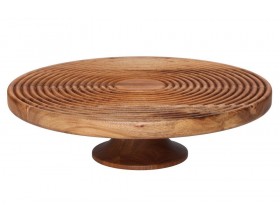 MAKU Акациева оребрена поставка за торта / сладкиш - Ø 30 см.