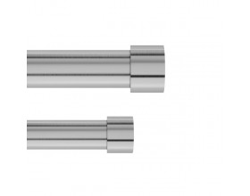 UMBRA Двоен корниз “CAPPA“ - цвят никел - размер 91-167 см.