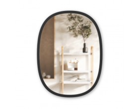 UMBRA Овално огледало за стена “HUB“ - черно - 61х46 см.
