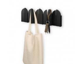 UMBRA Закачалка за стена с 5 бр. закачалки “SALOON“ - цвят черен