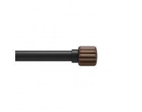 UMBRA Телескопичен корниз - EVIE PIN-POINT - цвят черен / орех - размер - 107-305 см