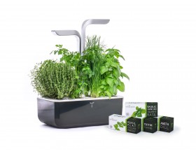 Домашна градина SMART VÉRITABLE® GARDEN - цвят черен/инокс