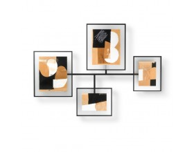 UMBRA Фотодисплей за стена “FLUTE“ за 4 снимки - черен  цвят