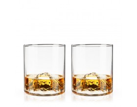 VISKI Кристални чаши за уиски “MOUNTAIN“ 2 бр. - 266мл.
