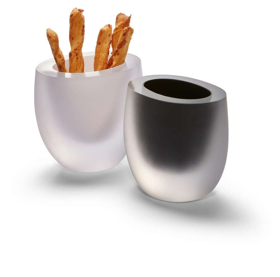 PHILIPPI Ваза “OPAK“ цвят черен