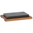 KELA Комплект гранитен камък за печене и сервиране с дървена подложка “Country“