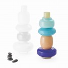 PHILIPPI Модулна стъклена ваза “BIANETTI“, 5 части - синя