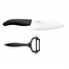 KYOCERA Комплект керамичен нож серия "GEN" и белачка - цвят черен