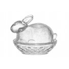 VERSO Декоративна стъклена кутия “Зайче“