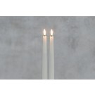 FINNLUMOR LED свещи с 3D пламък 2 бр. - бели