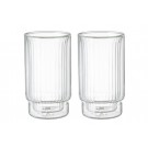 MAKU Комплект от 2бр оребрени двустенни чаши -  300мл.