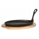 MUSTANG Чугунен грил тиган с моб. дръжка и подложка - 27,5х18см