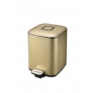 EKO Кош за отпадъци с педал “REGENT“ - 6 л - цвят златно шампанско