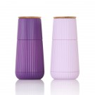 AdHoc Комплект мелнички за сол и пипер Scape - 12 см. - тъмно- и свелолилаво