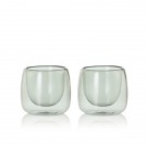 AdHoc Двустенни стъклени свещници 2 бр. Yuna - сиви