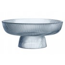 MAKU Стъклена купа / фруктиера за сервиране, Ø26 см - цвят син