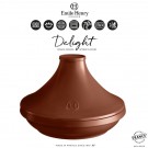 EMILE HENRY Керамичeн индукционен тажин “DELIGHT", голям - Ø 33,5 см - цвят керемидено червен