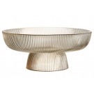 MAKU Стъклена купа / фруктиера за сервиране,Ø26 см - цвят шампанско