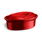 EMILE HENRY Форма за печене "OVALE TERRINE" - 1,6 л - цвят червен