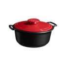 EMILE HENRY Индукционна тенджера “Sublime+“Ø 28,5см, 4л - цвят черен / червен