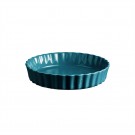 EMILE HENRY Керамична форма за тарт Ø 24 см "DEEP FLAN DISH"- цвят син