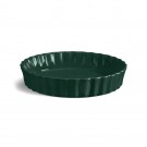 EMILE HENRY Керамична форма за тарт Ø 28 см "DEEP FLAN DISH"- цвят зелен кедър