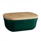 EMILE HENRY Кутия за хляб с дъска BREAD BOX - цвят зелен кедър
