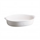 EMILE HENRY Керамична тава "OVAL OVEN DISH" - 35х22,5 см - цвят бял