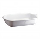 EMILE HENRY Керамична тава "LARGE RECTANGULAR OVEN DISH" - 42х28 см - цвят бял