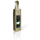 Vin Bouquet Луксозна чантичка за бутилки "JUTE" с прозорче