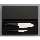 KYOCERA Комплект от 2 бр керамични ножове с бяло острие/черна дръжка