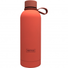 Nerthus Двустенна бутилка с дръжка “URBAN“ - цвят корал, 500 мл.