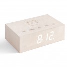 GINGKO Часовник/будилник “Flip Cilck Clock“ - бял клен