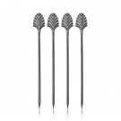VISKI Коктейлни клечки 4бр. “Art Deco GunMetal“