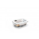 PEBBLY Правоъгълна стъклена кутия за храна - 650 мл.