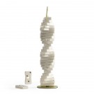 UMBRA Комплект за игра на домино със стойка SPINTILE - цвят месинг
