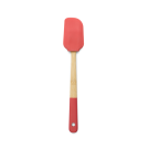 PEBBLY Бамбукова силиконова шпатула 28 см - червена