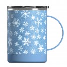 ASOBU Термочаша с керамично покритие “ULTIMATE“ - 360 мл - цвят син/снежинки