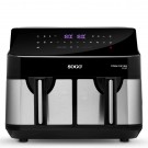 SOGO Двоен фритюрник с горещ въздух Air Fryer 2 x 4,5 л. 1750 W