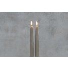 FINNLUMOR LED свещи с 3D пламък 2 бр. - сиви