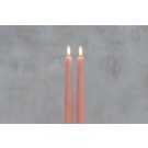 FINNLUMOR LED свещи с 3D пламък 2 бр. - розови