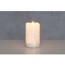 FINNLUMOR Восъчна LED свещ с 3D пламък - бяла - 13 см.