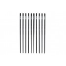 MAKU Сет клечки за суши 10 бр. - цвят черен/сребро - 24 см.