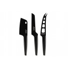 MAKU Комплект черни ножове за сирена - 3 части 