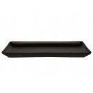 MAKU Правоъгълна чиния Robuste 32х15 см. - черен мат с повърхност стил чугун