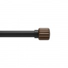 UMBRA Телескопичен корниз - EVIE PIN-POINT - цвят черен / орех - размер - 107-305 см