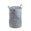 KELA Кош за пране “Fay“ кръгъл с връзки - светло сив