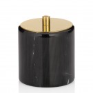 KELA Кутия за козметични тампони или аксесоари  “Liron“ - черен мрамор
