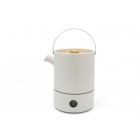 BREDEMEIJER Керамичен сет за чай с филтър и приставка за подгряване “Umea“ - бял - 1,2 л. 